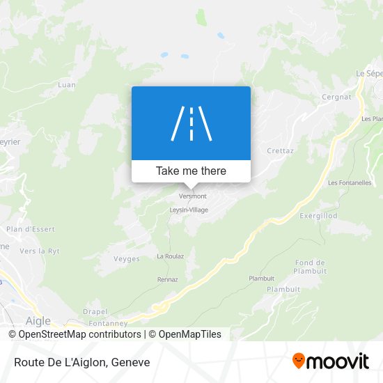 Route De L'Aiglon map