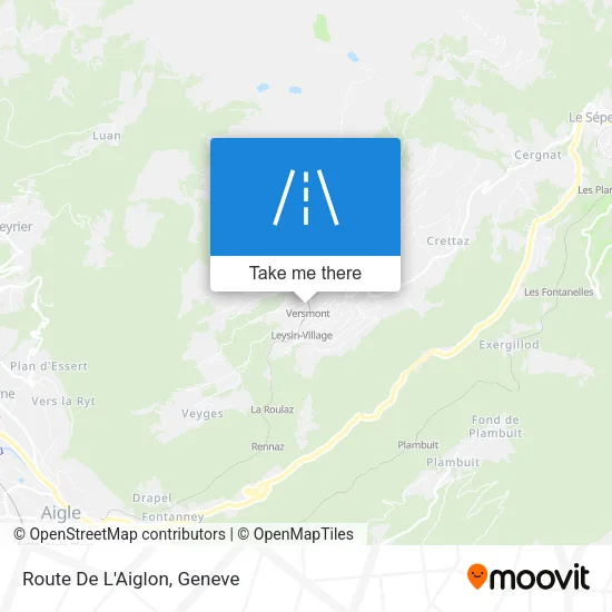 Route De L'Aiglon map