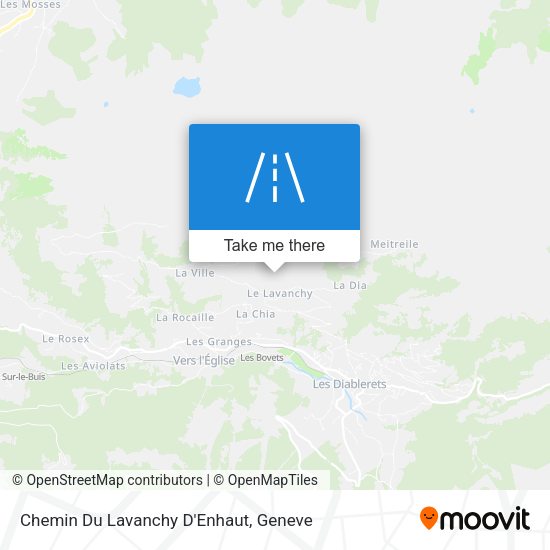 Chemin Du Lavanchy D'Enhaut map