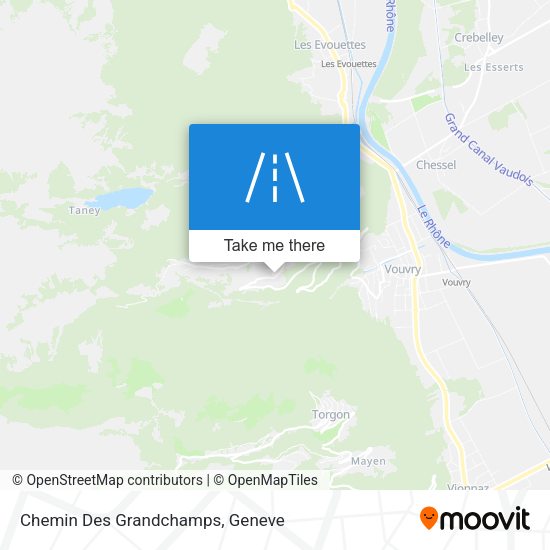 Chemin Des Grandchamps map