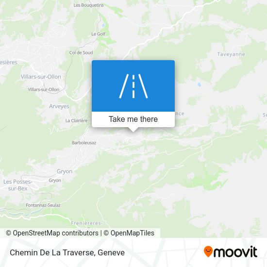 Chemin De La Traverse map