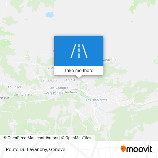 Route Du Lavanchy map