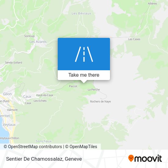 Sentier De Chamossalaz map