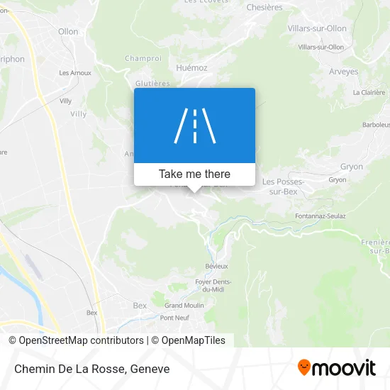 Chemin De La Rosse map