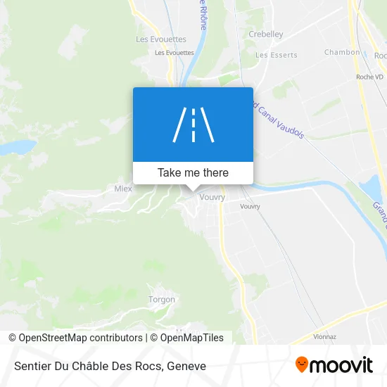 Sentier Du Châble Des Rocs map