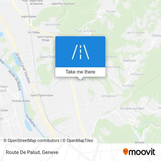 Route De Palud map