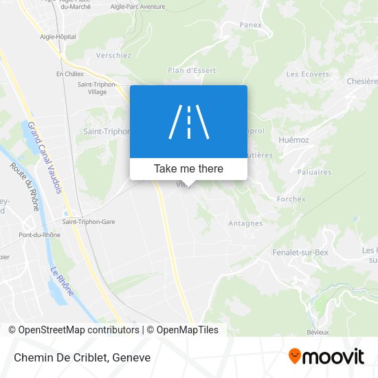 Chemin De Criblet map