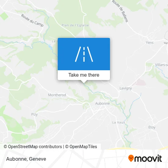 Aubonne map
