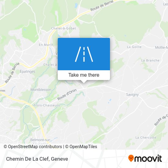 Chemin De La Clef map