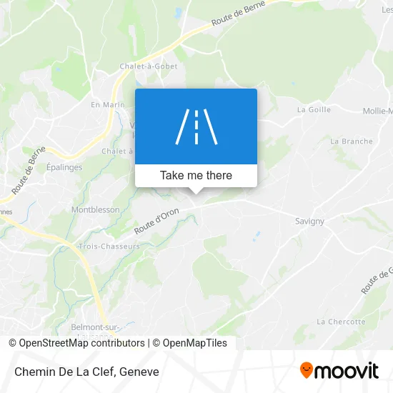 Chemin De La Clef map