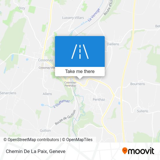 Chemin De La Paix map
