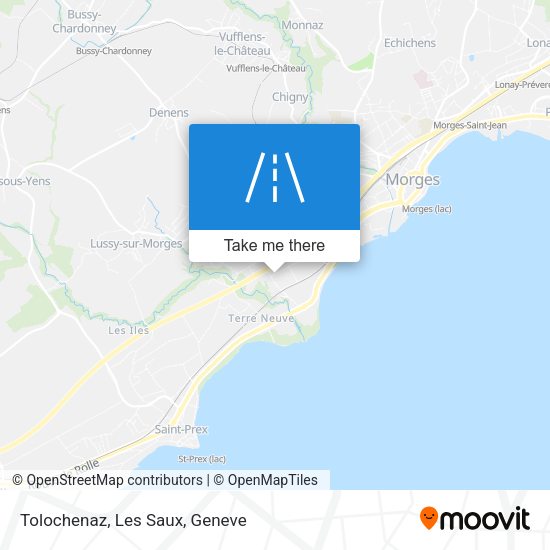 Tolochenaz, Les Saux map