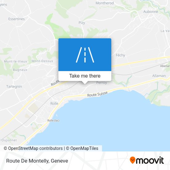 Route De Montelly map