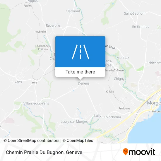 Chemin Prairie Du Bugnon map