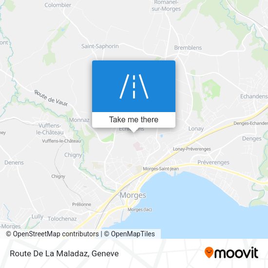 Route De La Maladaz map