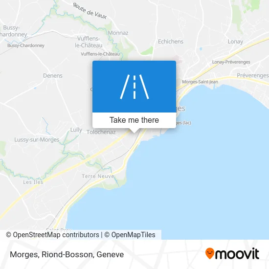 Morges, Riond-Bosson map