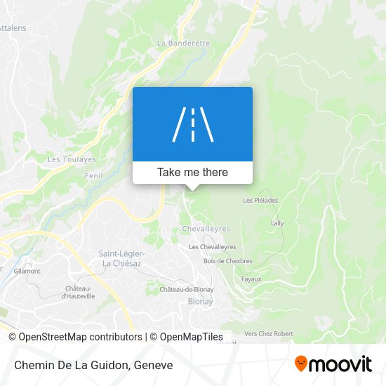 Chemin De La Guidon map