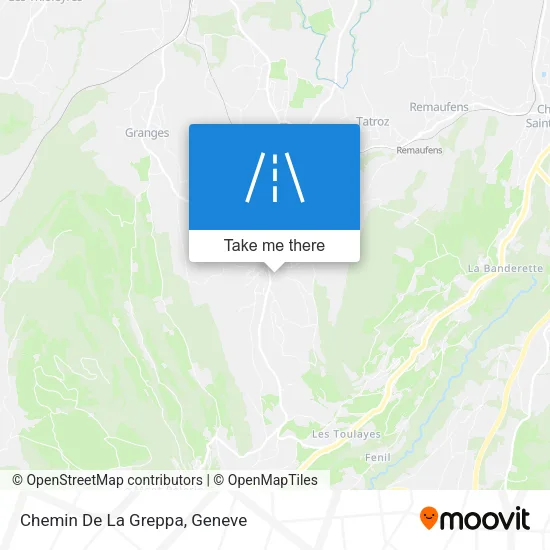 Chemin De La Greppa map