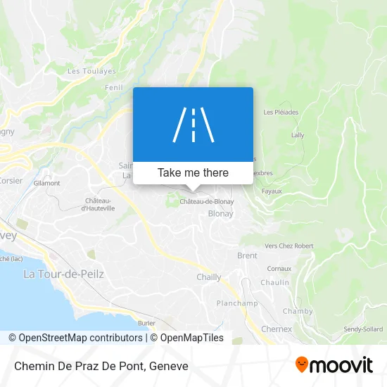 Chemin De Praz De Pont map