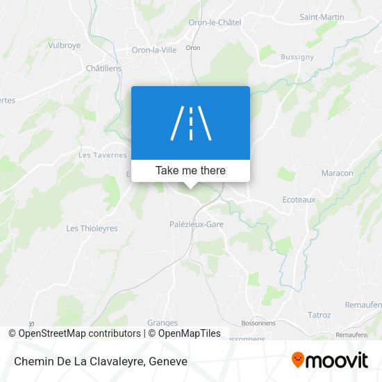 Chemin De La Clavaleyre map