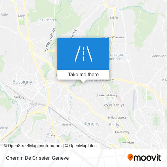 Chemin De Crissier map