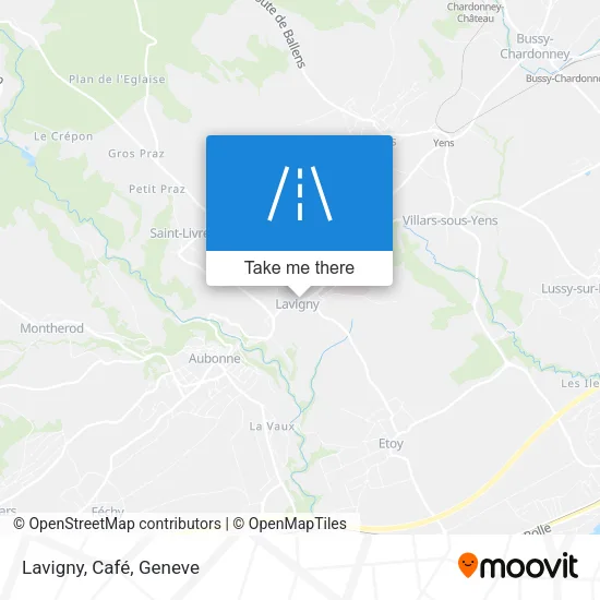 Lavigny, Café map