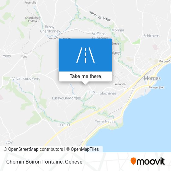 Chemin Boiron-Fontaine map