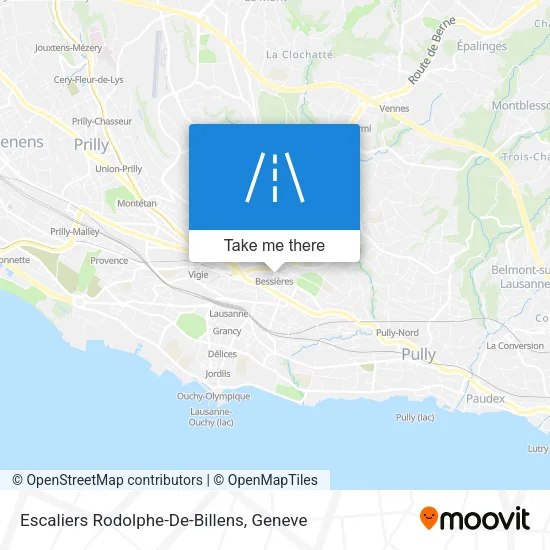 Escaliers Rodolphe-De-Billens map