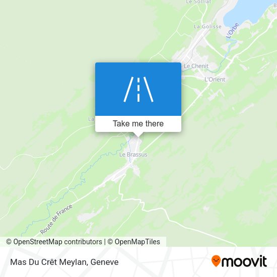 Mas Du Crêt Meylan map