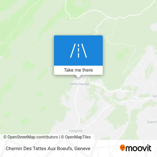 Chemin Des Tattes Aux Boeufs map