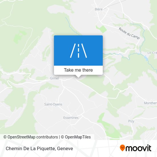 Chemin De La Piquette map
