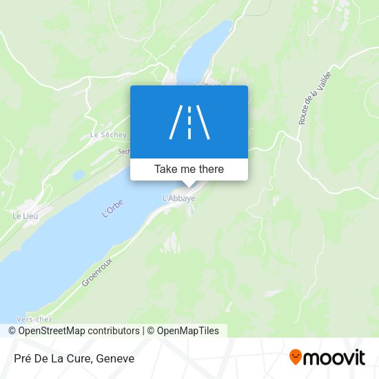 Pré De La Cure map