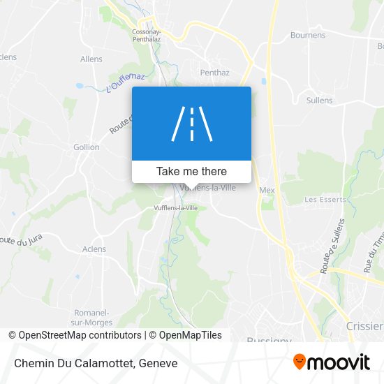 Chemin Du Calamottet map