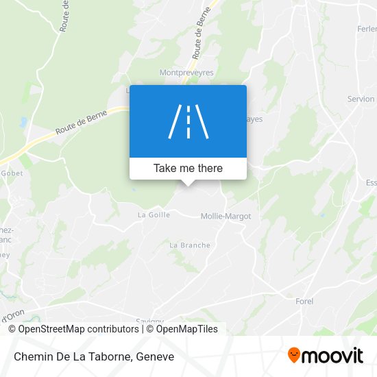 Chemin De La Taborne map
