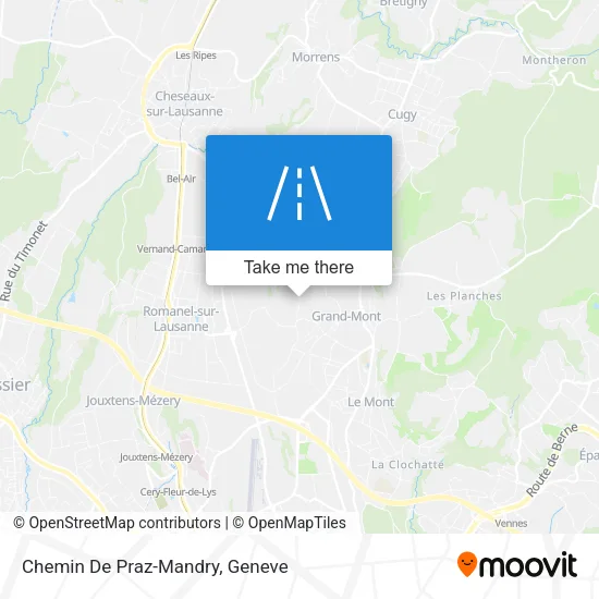 Chemin De Praz-Mandry map