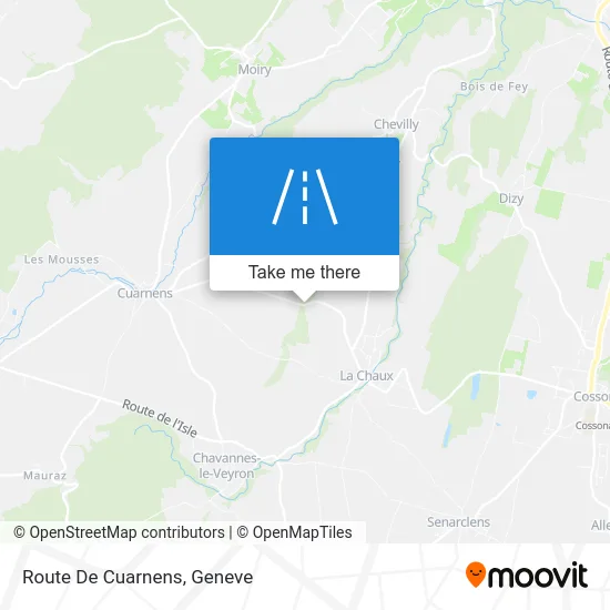 Route De Cuarnens map