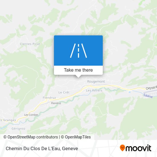 Chemin Du Clos De L'Eau map