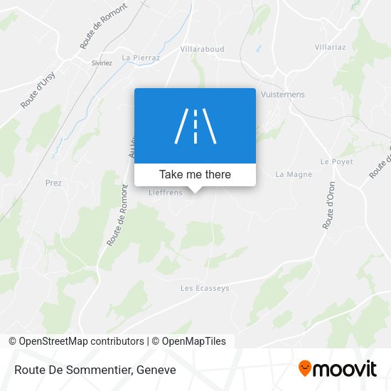 Route De Sommentier map