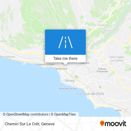Chemin Sur Le Crêt map