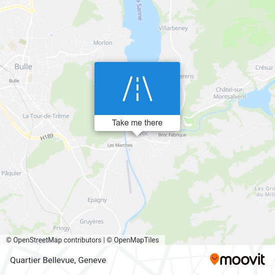 Quartier Bellevue map
