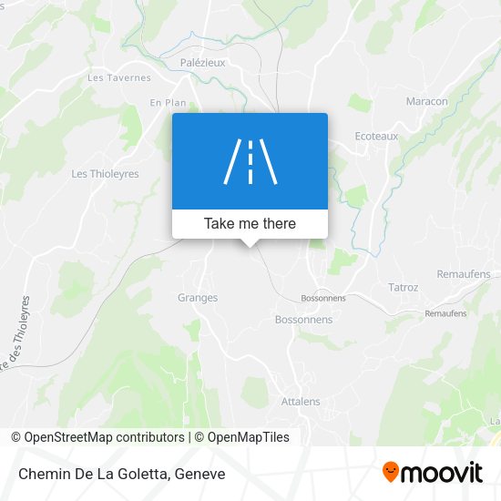 Chemin De La Goletta map