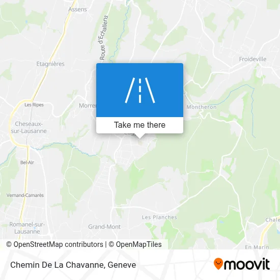 Chemin De La Chavanne map