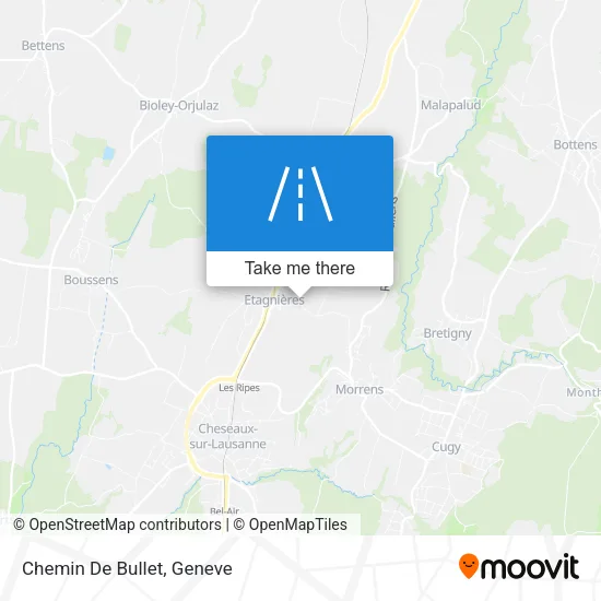 Chemin De Bullet map