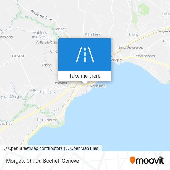 Morges, Ch. Du Bochet map