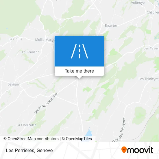 Les Perrières map