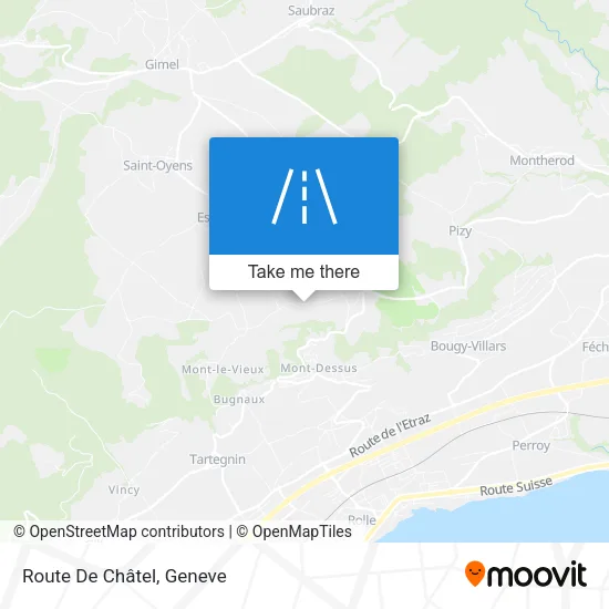 Route De Châtel map