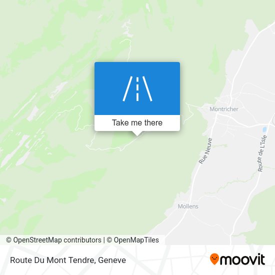 Route Du Mont Tendre map