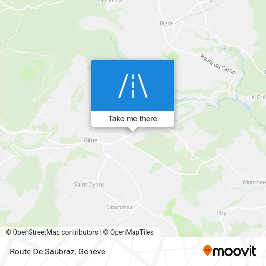 Route De Saubraz map