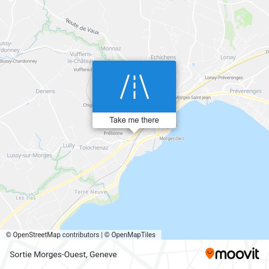 Sortie Morges-Ouest map