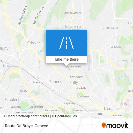 Route De Broye map